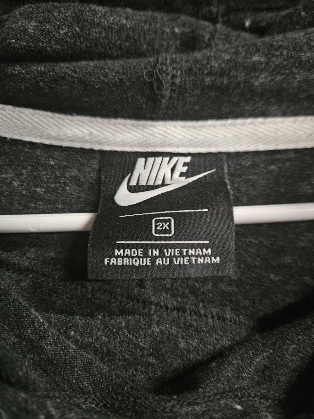 Nike Womens Dark Gray Crewneck Hoodie - Picture 3 of 6